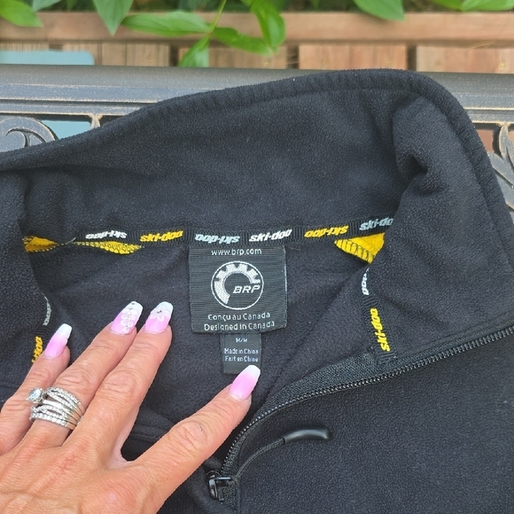 Black and Yellow Women's Sweatshirt - Picture 2 of 3